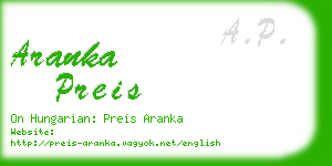 aranka preis business card